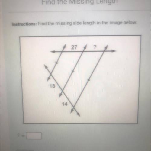 Find the missing side length in the image below