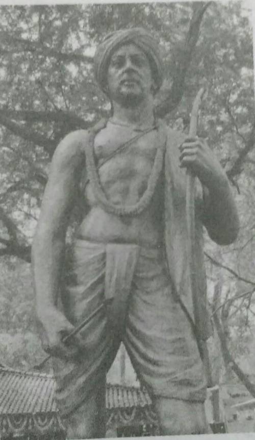 B. Picture study: The picture here shows a statue of Birsa Munda.

(i) How is he depicted? Why do