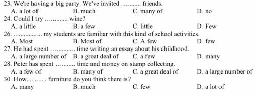 27. He had spent .............. time writing an essay about his childhood.

A. a large number of