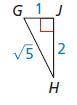 Find the tangents of the acute angles in the right triangle. Write each answer as a fraction. WILL