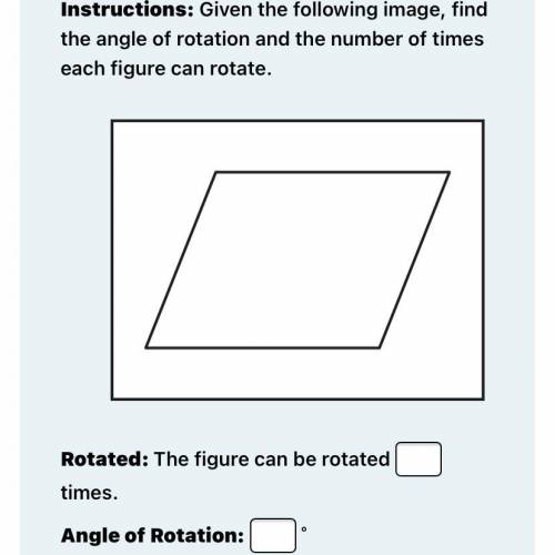 How many times can this figure me rotated ? And what’s the angle of rotation