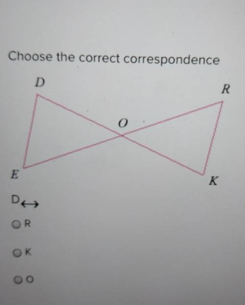 Choose the correct correspondence​