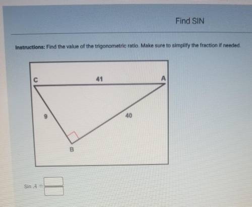 Find the value of trigonometric ratio​