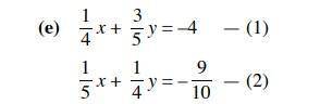 Solve this set of equation, using elimination or substitution method.
