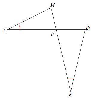 State if the triangles are similar. If so, how do you know they are similar and complete the simila