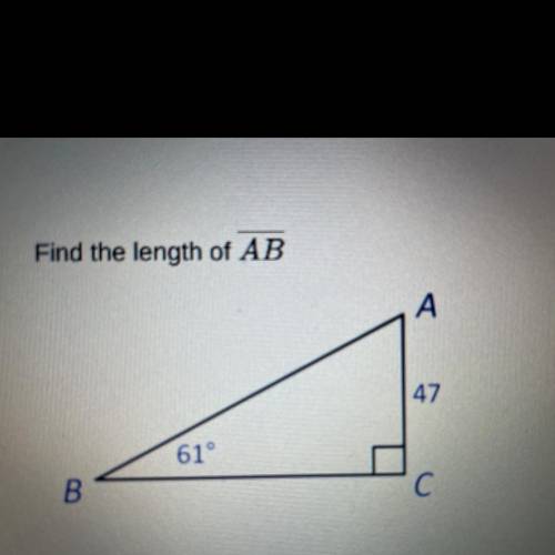 HELP PLEASE!!! 
Find the length of AB.
А.53.74
B.26.05
C.96.95
D.84.79