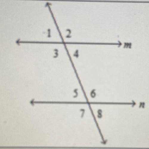 What is the relationship between <1 and <7

 a. alternate exterior angles
b. same-side inter