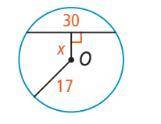 Find the value of x in Circle O.