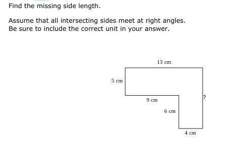 Finding the missing length in a figure
