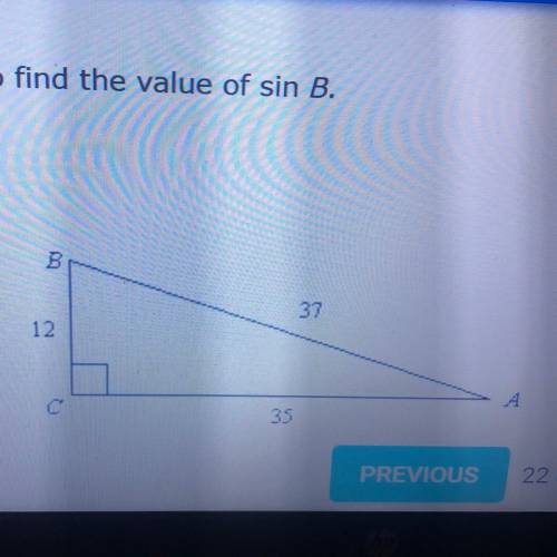 Use AABC to find the value of sin B.