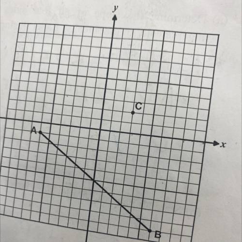 On the diagram below draw a line that passes through point c and is parrallel to AB?Explain how you