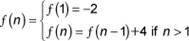 Identify the explicit formula for the sequence given by the following recursive formula: image Ques
