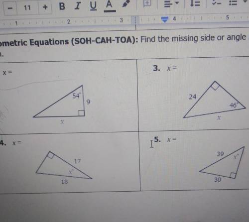 Please help.find the missing side or angle and each problem . ​