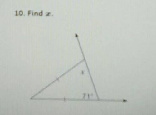Plz help me find side x on the triangle​