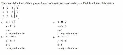 Please Help asap its pre-calculus Matrices