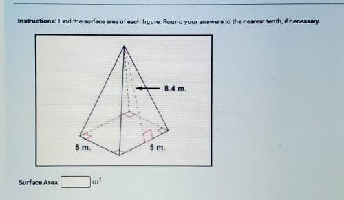 Find the surface area of each figure. Round your answers to the nearest tenth, if necessary​