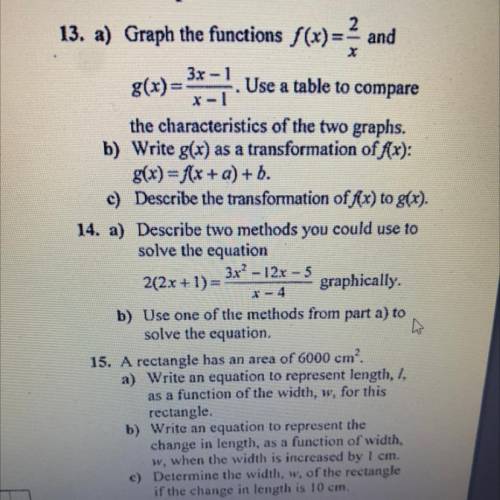 14 a and b please help