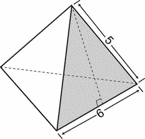 PLEASE HELP ASAP!!

Find the surface area of the regular pyramid shown in the accompanying diagram