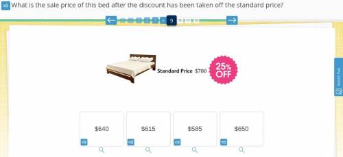 What is the sale price of this bed after the discount has been taken off the standard price?