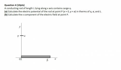 Calculate the x component of the electric field at point P.