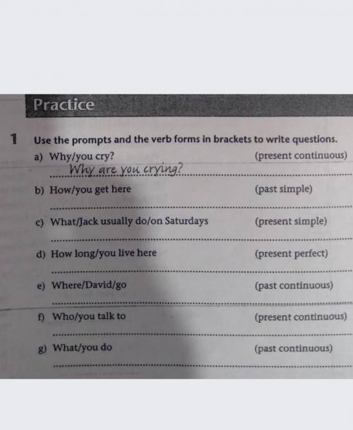 I need help in my english ejercise please.