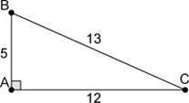 Which of the following is a correct sine ratio for the figure? Question 20 options: A) C = 5∕12 B)