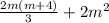 \frac{2m(m+4)}{3} +2m^{2}