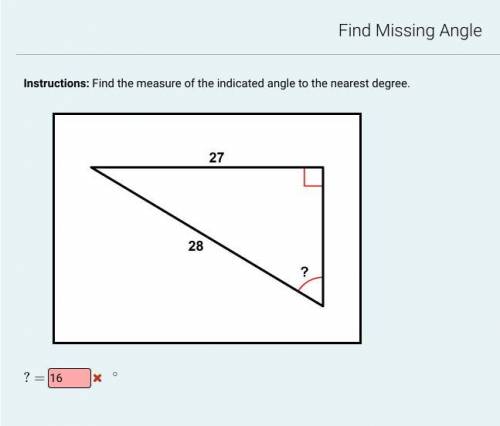 I need help ASAP!!Please help me Find missing angle