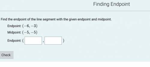 I need help ASAP!!Please help me find the endpoint/midpoint