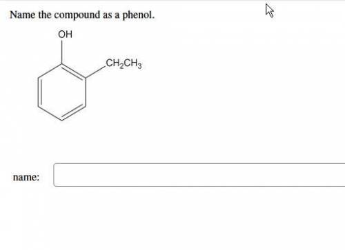 Name the compound as a phenol