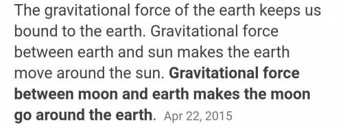 Write any two important of gravitational force?