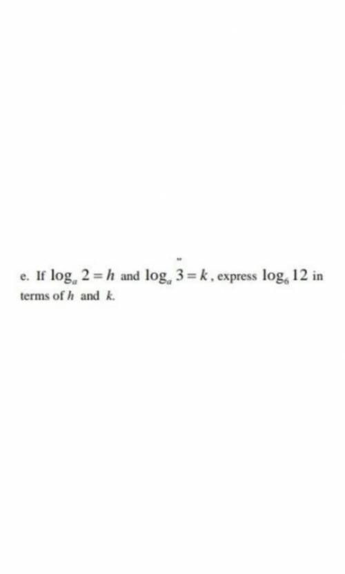 This math question is about logarithm​