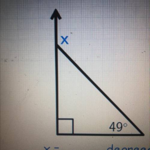 Х
49°
X =
degrees
What do I do