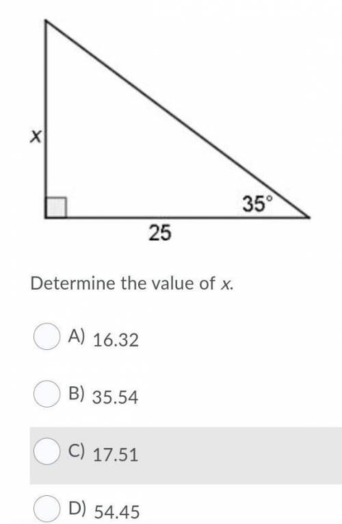 Determine the value of x!​