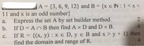 Maths A and C can anyone give me answe ASAP ​