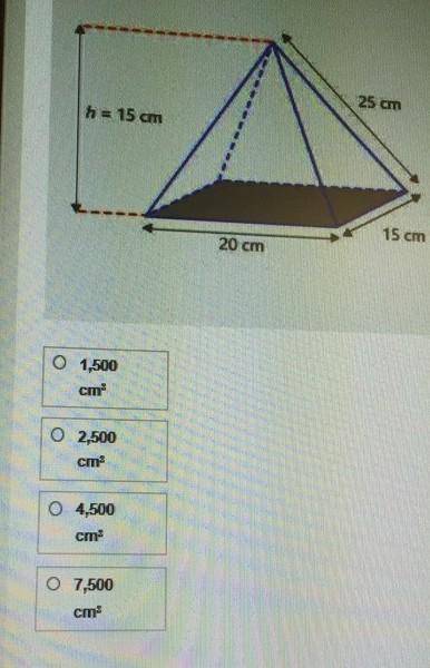 What is the volume of the pyramid in the diagram