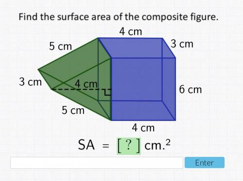Find the surface area of the composite figure. answer asap please :)