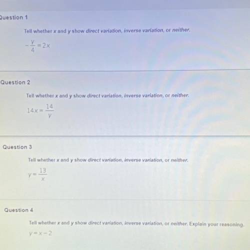 Please help with questions 1-4.