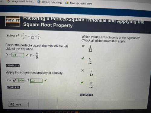 Which values are solutions of the equation?

Check all of the boxes that apply.
1
1
12
2
5
12
7
12