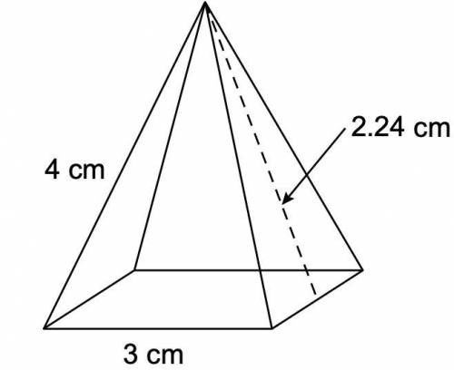 Whoever answer first gets brainiest !

Consider the surface area of the pyramid shown. 
Draw a net