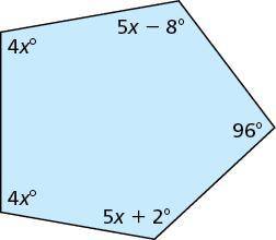 Hi! quick question, whats the equation for this?

The sum of the angle measures of the polygon is