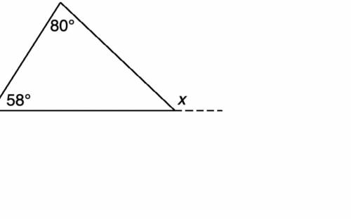 Determine the measure of x in the figure below