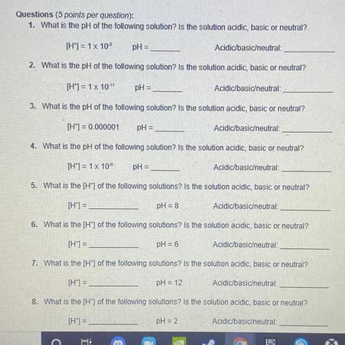 Doing my summer school work right now. Please help me pass I don’t want to take chemistry for the t