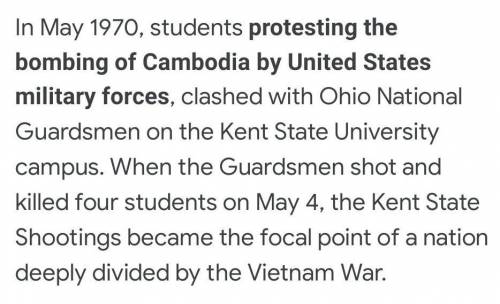 Which event did Kent State students protest in 1970?