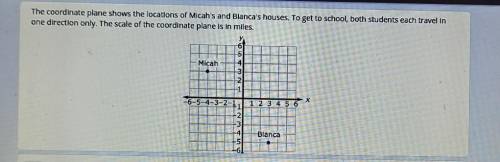 If Micah lives 8 miles from school and Bianca lives 6 miles from school, what are the coordinates o