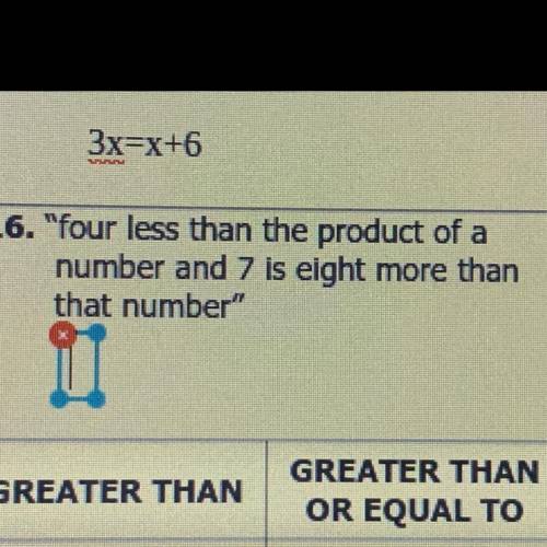 Four less than the product of a number and 7 is eight more than that number