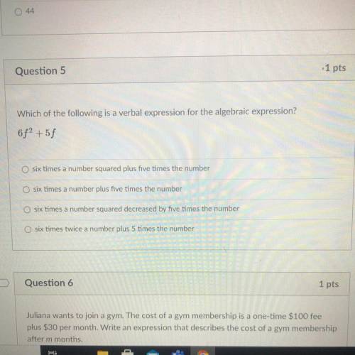 I need help on #5 please and thank you