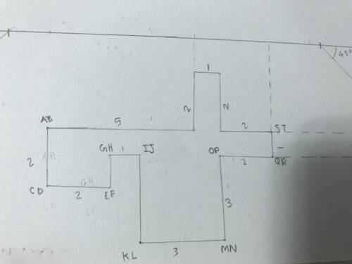 Draw an orthographic project of the following figure