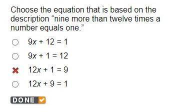 My little sister needs help with this question. . .
Choose the equation that is based on the desc