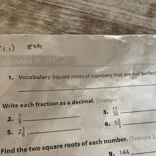 Vocabulary Square roots of numbers that are not perfect squares are

What is the answer my math te